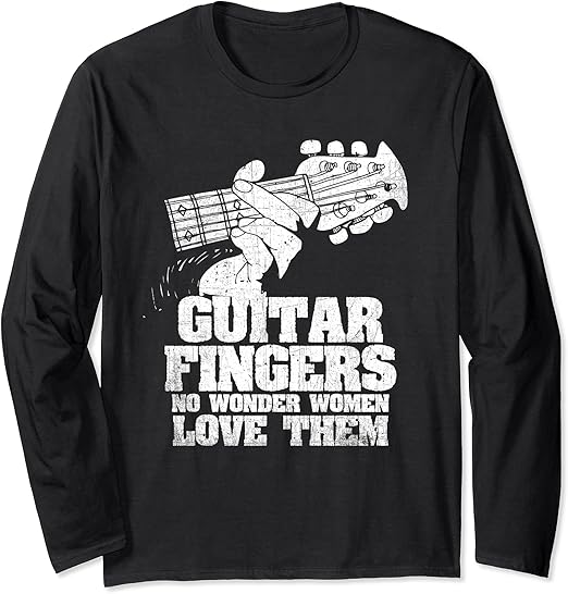 Rock and Roll Band Guitar Player Guitar Long Sleeve TShirt Amazon.co.uk Fashion
